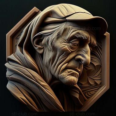 3D model David Hare artist American artist (STL)